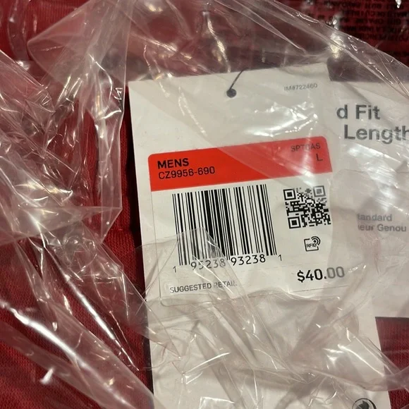 Nike Sportswear Club Fleece Cargo Shorts Mens Red NEW CZ9956-690 - Picture 6 of 6